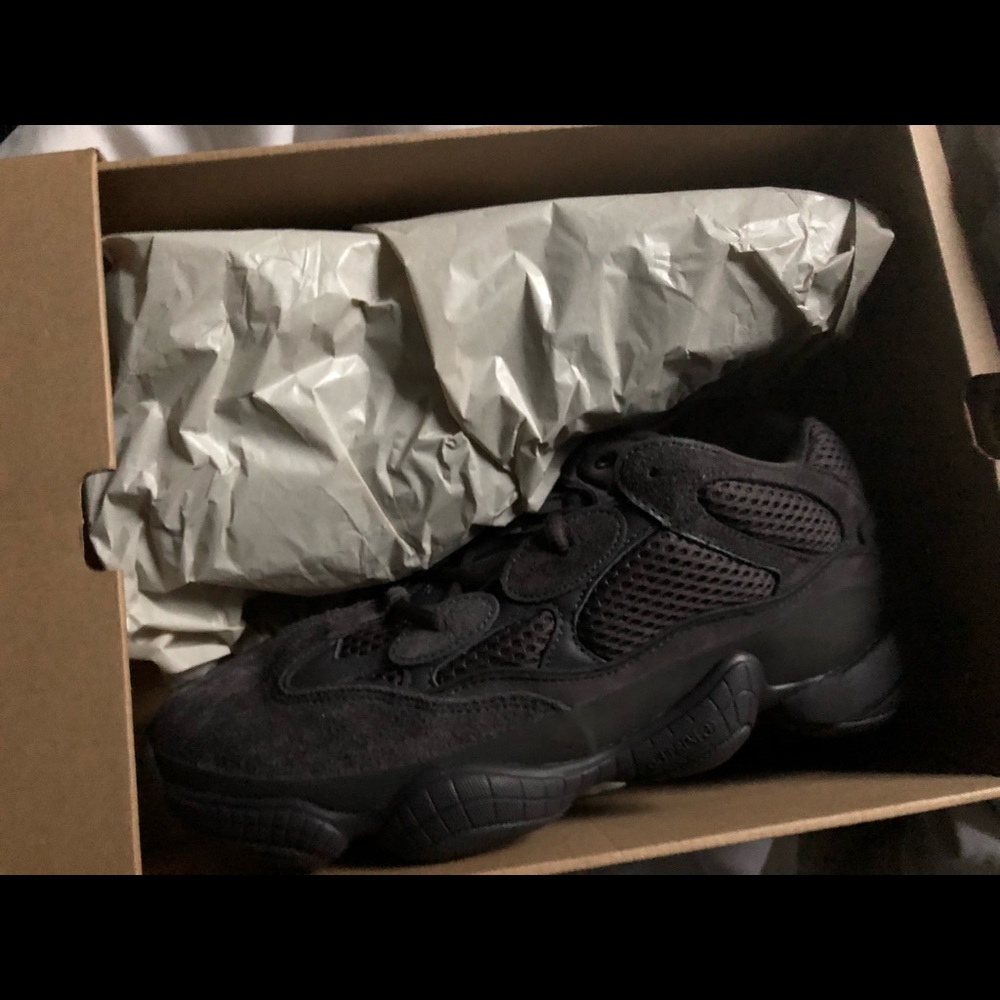 Yeezy 500 desert rat utility black